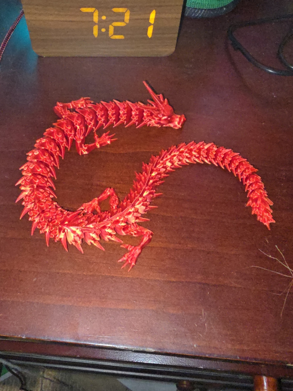 Red Decorative Dragon Sculpture